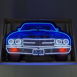 CHEVELLE GRILL NEON SIGN IN STEEL CAN